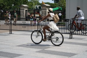 Seersucker Social riders approach the White House