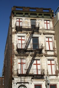 crosses on Harlem building