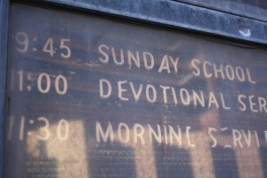 church sign