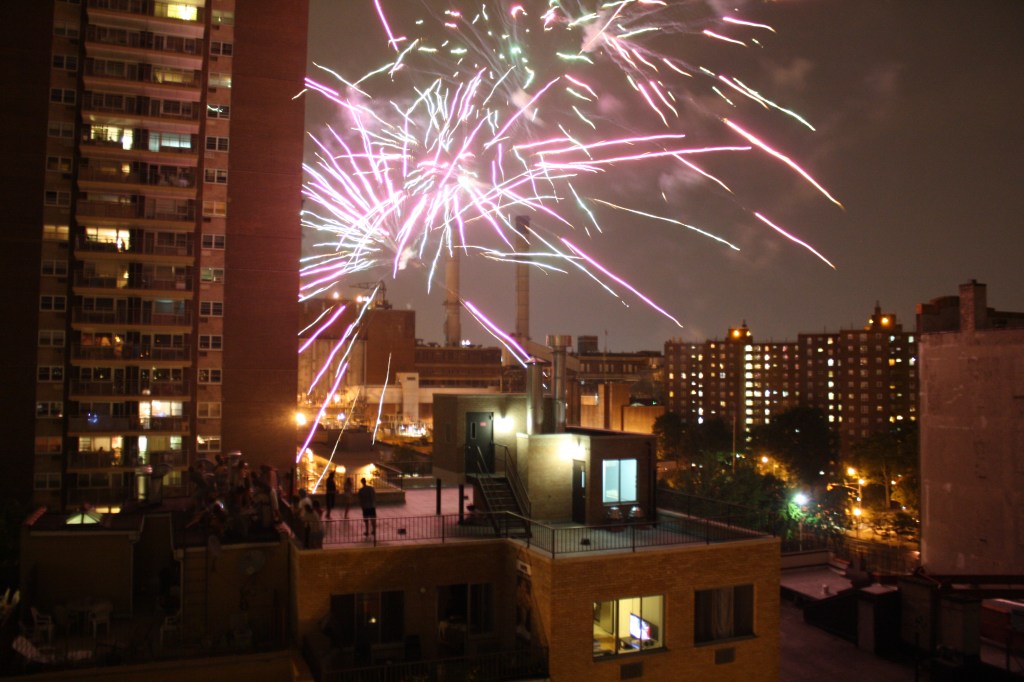 July 4th fireworks in NYC